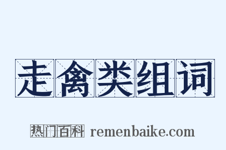 走禽类组词是什么意思的图片